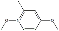 1,4-Dimethoxy-2-methylpyridinium Struktur