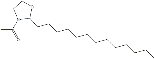 3-Acetyl-2-tridecyloxazolidine Struktur