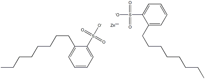 Bis(2-octylbenzenesulfonic acid)zinc salt Struktur