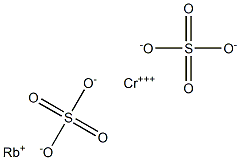 Rubidium chromium(III) sulfate Struktur