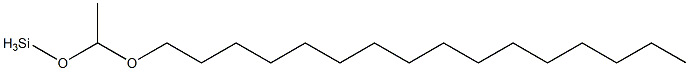 [1-(Hexadecyloxy)ethoxy]silane Struktur