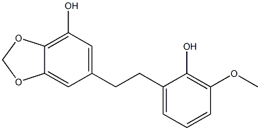 5-(2-Hydroxy-3-methoxyphenethyl)-1,3-benzodioxol-7-ol Struktur