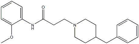 4-Benzyl-N-(2-methoxyphenyl)piperidine-1-propanamide Struktur