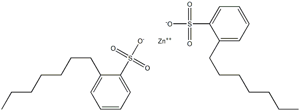 Bis(2-heptylbenzenesulfonic acid)zinc salt Struktur