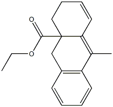 2,9-Dihydro-10-methylanthracene-9a(1H)-carboxylic acid ethyl ester Struktur