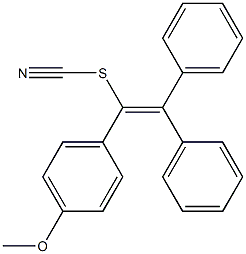 1-(4-Methoxyphenyl)-2,2-diphenylethenyl thiocyanate Struktur