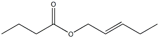 Butyric acid 2-pentenyl ester Struktur