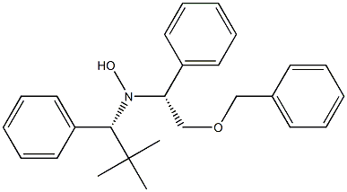 N-[(R)-2-Benzyloxy-1-phenylethyl]-N-[(1R)-1-phenyl-2,2-dimethylpropyl]hydroxylamine Struktur