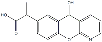 2-[5-Hydroxy-5H-[1]benzopyrano[2,3-b]pyridin-7-yl]propionic acid Struktur