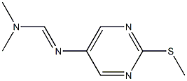 N-(Dimethylaminomethylene)-2-(methylthio)pyrimidine-5-amine Struktur