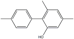 3,5-Dimethyl-2-(4-methylphenyl)phenol Struktur