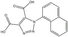 1-(1-Naphthyl)-1H-1,2,3-triazole-4,5-dicarboxylic acid Struktur