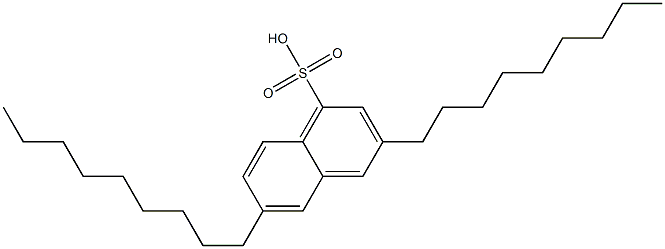 3,6-Dinonylnaphthalene-1-sulfonic acid Struktur