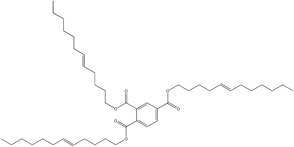 1,2,4-Benzenetricarboxylic acid tri(5-dodecenyl) ester Struktur