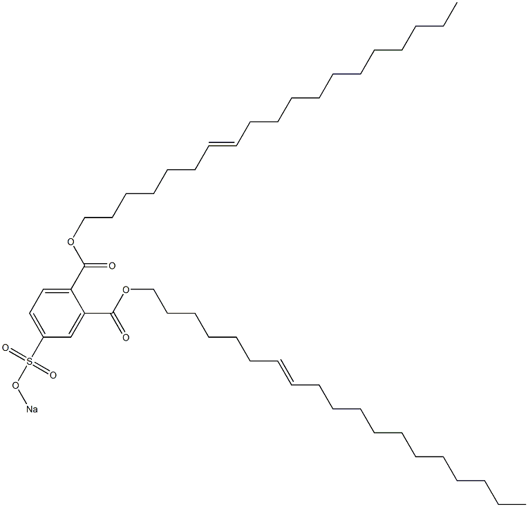 4-(Sodiosulfo)phthalic acid di(7-nonadecenyl) ester Struktur