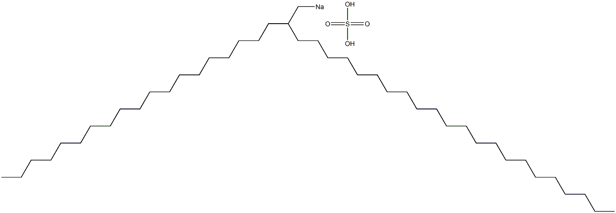 Sulfuric acid 2-nonadecyltetracosyl=sodium salt Struktur