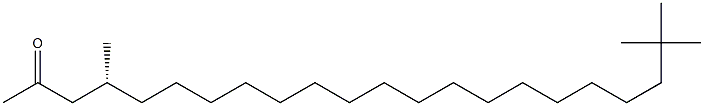 [R,(+)]-4,21,21-Trimethyldocosane-2-one Struktur