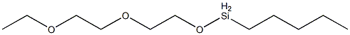 Pentyl[2-(2-ethoxyethoxy)ethoxy]silane Struktur