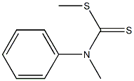 N-Methyl-N-phenyldithiocarbamic acid methyl ester Struktur