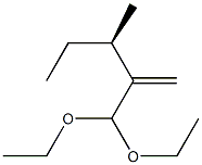 [R,(-)]-3-Methyl-2-methylenevaleraldehyde diethyl acetal Struktur