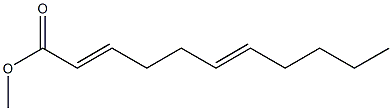 2,6-Undecadienoic acid methyl ester Struktur