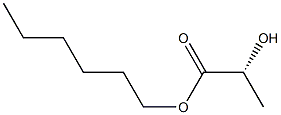 [R,(+)]-2-Hydroxypropionic acid hexyl ester Struktur