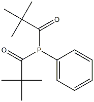 Bis(2,2-dimethylpropionyl)phenylphosphine Struktur