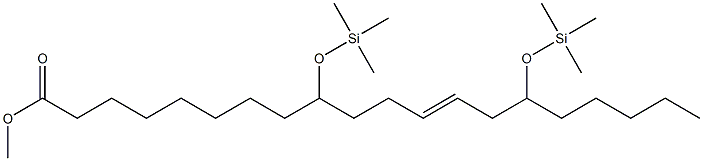 9,15-Bis(trimethylsiloxy)-12-icosenoic acid methyl ester Struktur