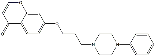 7-[3-[4-(Phenyl)-1-piperazinyl]propyloxy]-4H-1-benzopyran-4-one Struktur