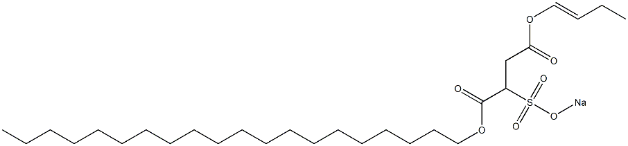 2-(Sodiosulfo)succinic acid 1-icosyl 4-(1-butenyl) ester Struktur