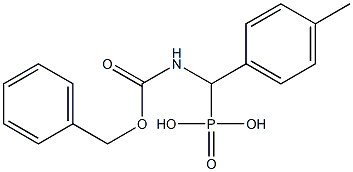 (Benzyloxycarbonylamino)(4-methylphenyl)methylphosphonic acid Struktur