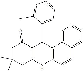 7,8,9,12-Tetrahydro-9,9-dimethyl-12-(2-methylphenyl)benz[a]acridin-11(10H)-one Struktur