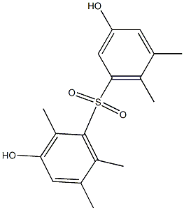 3,3'-Dihydroxy-2,5,5',6,6'-pentamethyl[sulfonylbisbenzene] Struktur