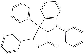 1,2-Bis(phenylthio)-1-nitro-2,2-diphenylethane Struktur