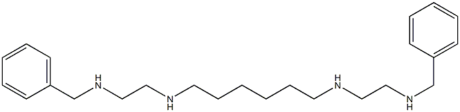 N,N'-Bis(2-benzylaminoethyl)-1,6-hexanediamine Struktur