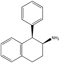 (1R,2S)-1-Phenyl-1,2,3,4-tetrahydronaphthalen-2-amine Struktur