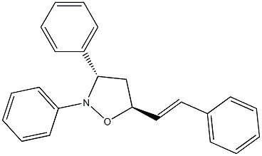 (3S,5S)-2,3-Diphenyl-5-(2-phenylethenyl)isoxazolidine Struktur