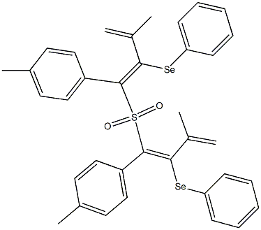 (4-Methylphenyl)(3-methyl-2-phenylseleno-1,3-butadienyl) sulfone Struktur