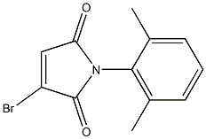 2,5-Dihydro-1-(2,6-dimethylphenyl)-3-bromo-1H-pyrrole-2,5-dione Struktur