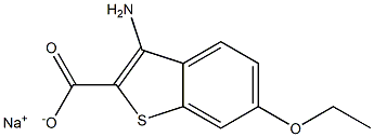 3-Amino-6-ethoxybenzo[b]thiophene-2-carboxylic acid sodium salt Struktur