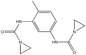 N,N'-(4-Methyl-m-phenylene)bis(1-aziridinecarboxamide) Struktur