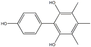 3,4,5-Trimethyl-1,1'-biphenyl-2,4',6-triol Struktur