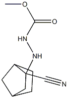 2-(2-Cyanobicyclo[2.2.1]heptan-2-yl)hydrazine-1-carboxylic acid methyl ester Struktur