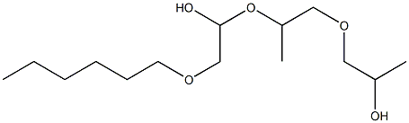 6-Methyl-4,7,10-trioxahexadecane-2,8-diol Struktur