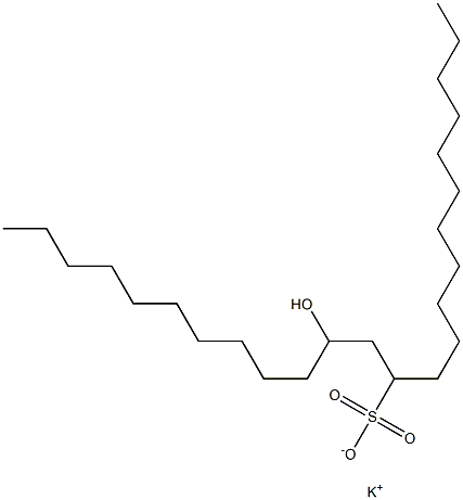 14-Hydroxytetracosane-12-sulfonic acid potassium salt Struktur