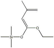 1-(Trimethylsiloxy)-1-ethoxy-3-methyl-1,3-butadiene Struktur