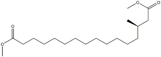 (R)-3-Methylhexadecanedioic acid dimethyl ester Struktur