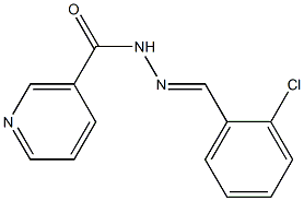 2-Chlorobenzaldehyde nicotinoylhydrazone Struktur