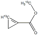 (3-13C)Cyclopropene-3-(13C)carboxylic acid methyl ester Struktur