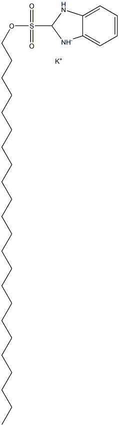 2,3-Dihydro-2-tricosyl-1H-benzimidazole-2-sulfonic acid potassium salt Struktur